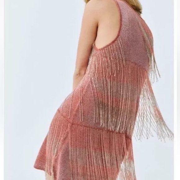 Zara Fringe Flapper Style Dress NWT Size Medium retail $119 - Picture 5 of 13